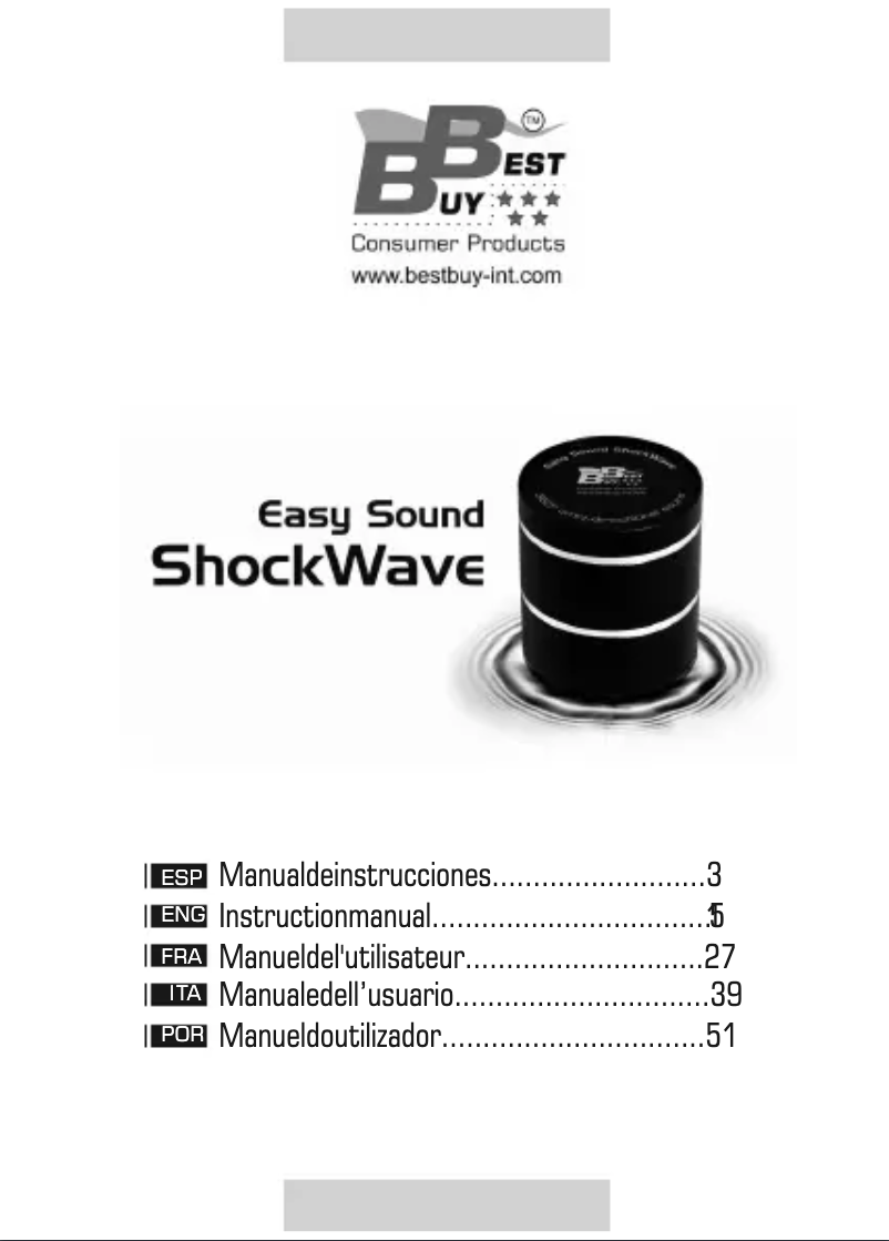 Page n°1 - Manuel utilisateur Best Buy Easy Sound Shockwave