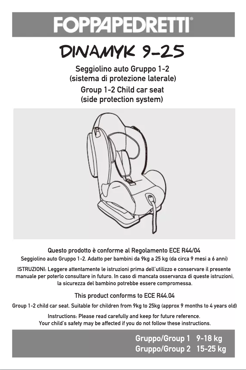 Image de la première page du manuel de l'appareil Dinamyk 9-25