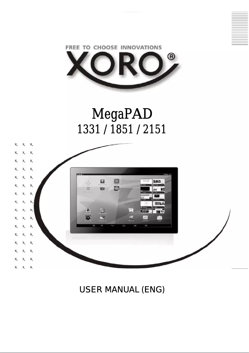 Página 1 del manual Manual de usuario Xoro MegaPAD 1851