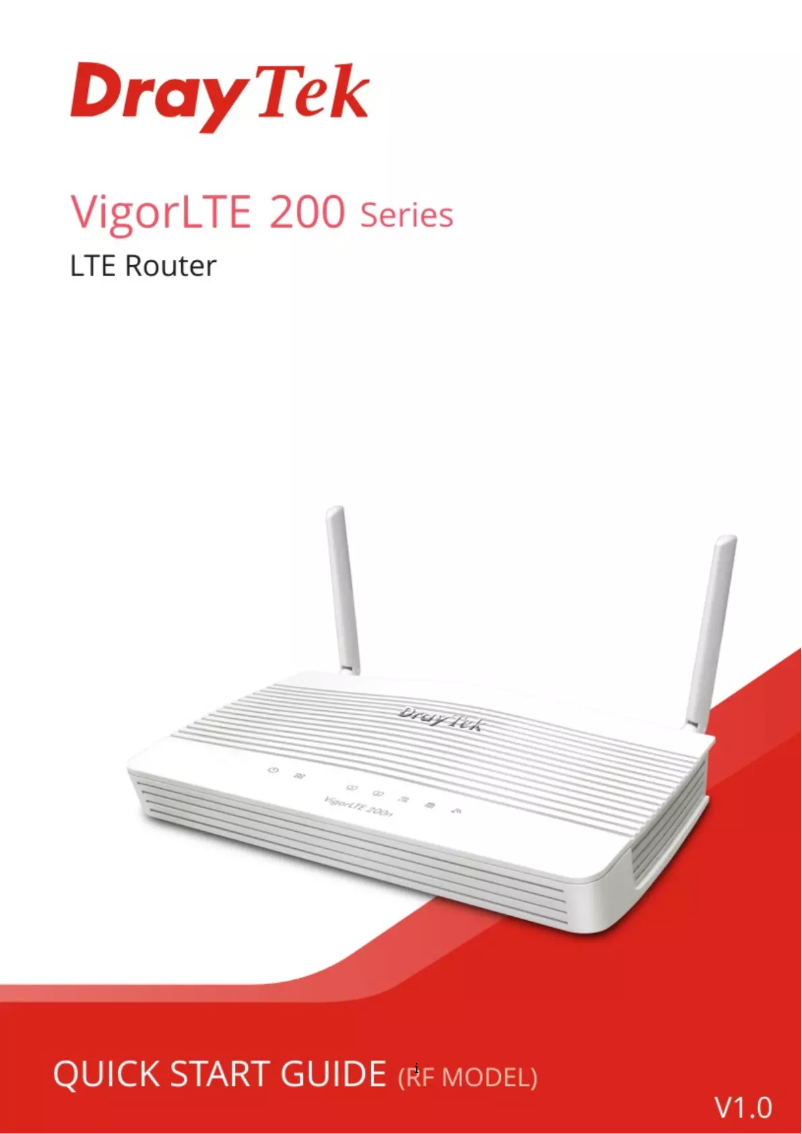 Page n°1 - Manuel utilisateur Draytek Vigor LTE200N