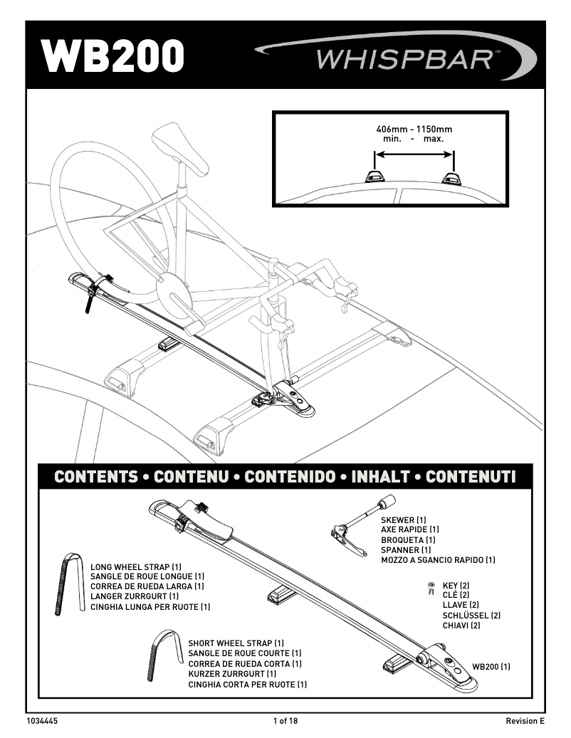 Image de la première page du manuel de l'appareil WB200