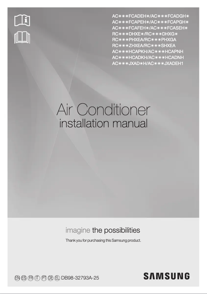 Page 1 de la notice Manuel utilisateur Samsung RC140DHXEB