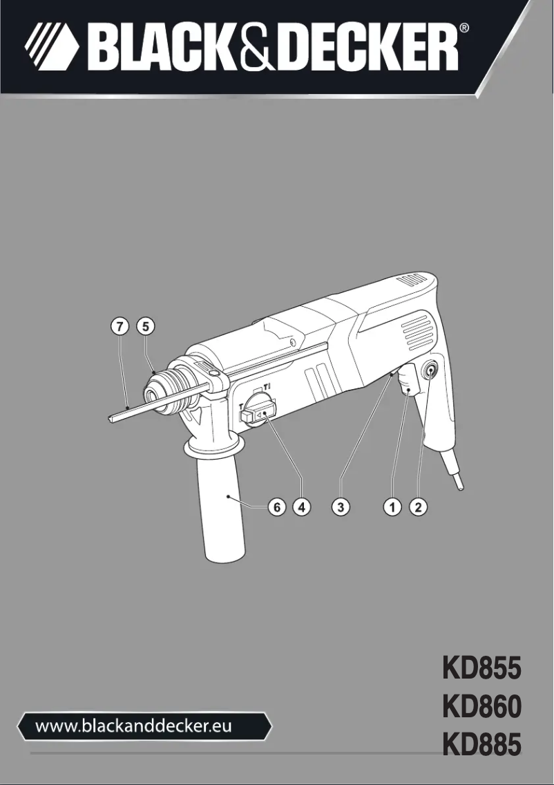 Image de la première page du manuel de l'appareil KD855