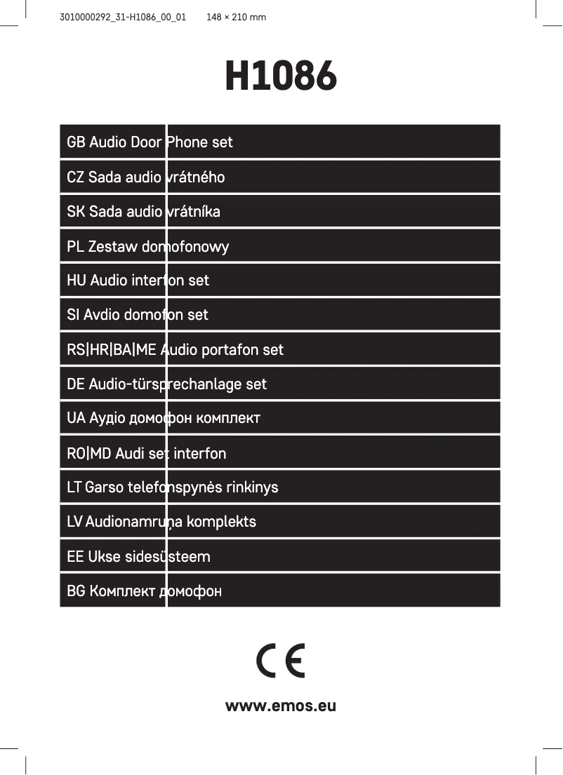 Página 1 del manual Manual de usuario Emos H1086