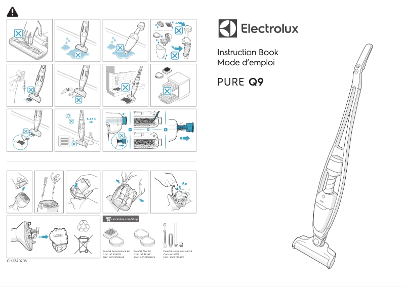 Page 1 de la notice Manuel utilisateur Electrolux Pure Q9 PQ92-ALGS