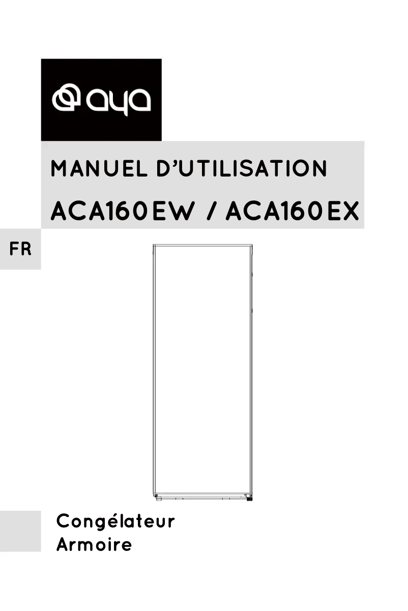 Page n°1 - Manuel utilisateur AYA ACA160EW