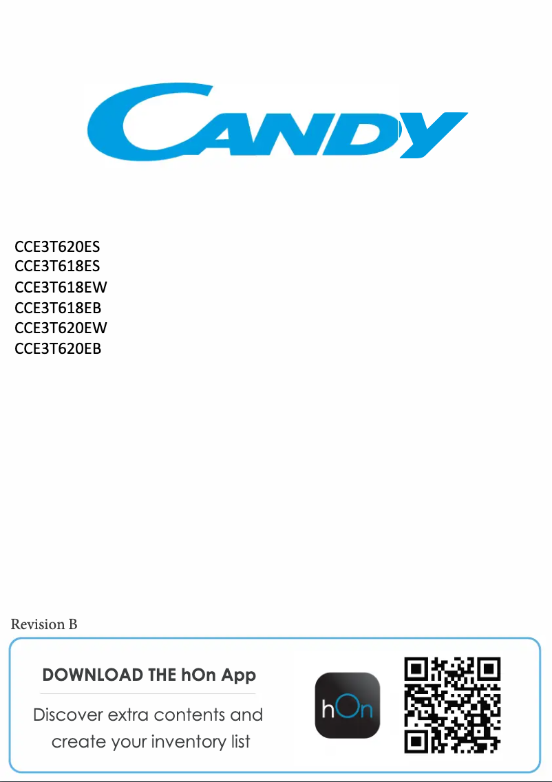 Page n°1 - Manuel utilisateur Candy CCE3T620EW