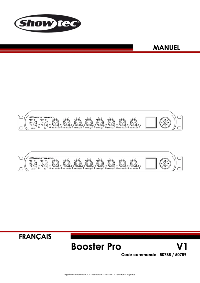 Image de la première page du manuel de l'appareil Booster Pro