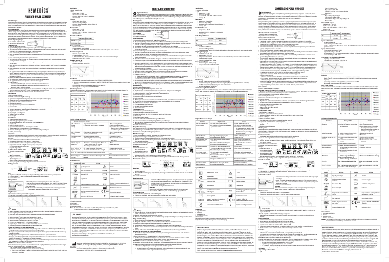 Page 1 de la notice Manuel utilisateur Homedics PX-101-EU