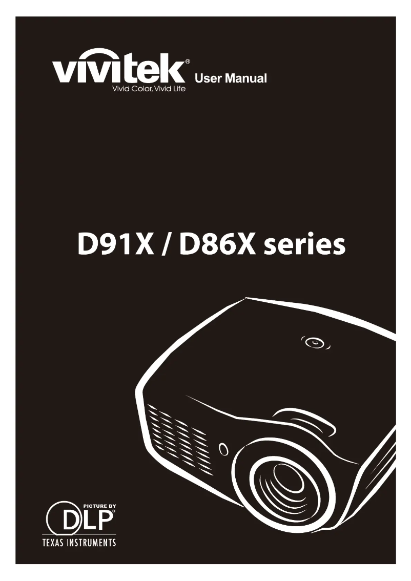 Page n°1 - Manuel utilisateur Vivitek D910HD