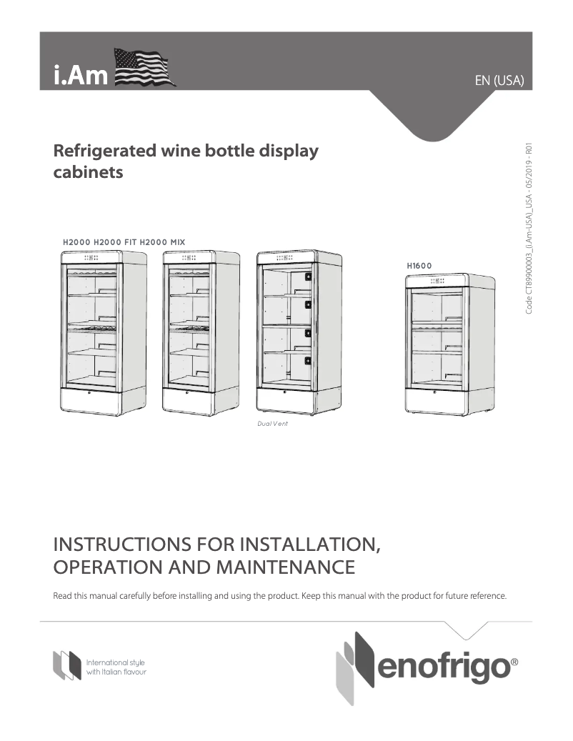Page n°1 - Manuel utilisateur Enofrigo i.Am H2000