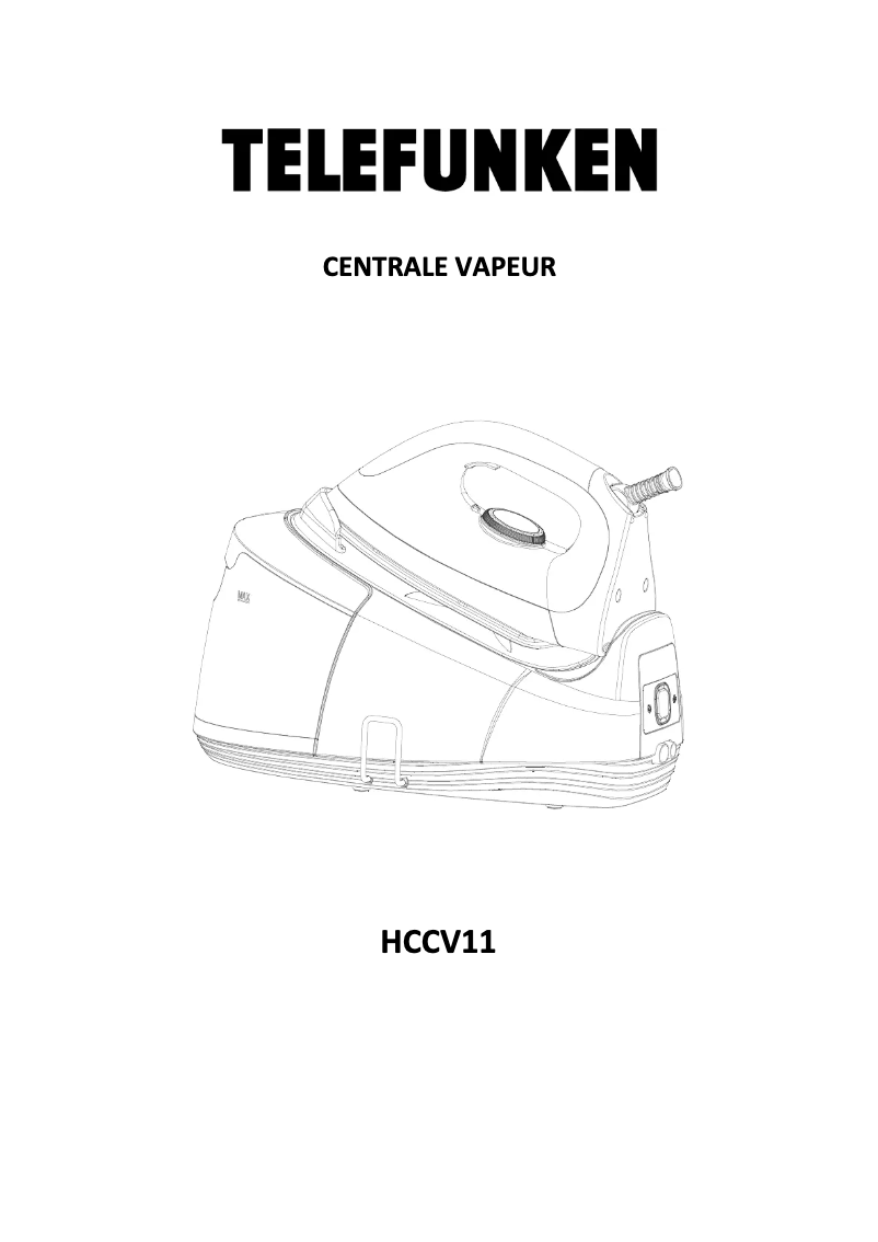 Image de la première page du manuel de l'appareil HCCV-11