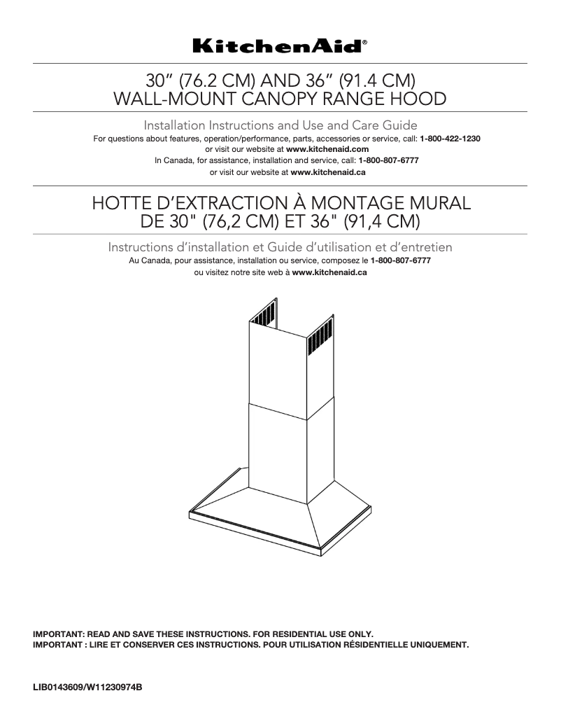 Page 1 de la notice Manuel utilisateur KitchenAid KVWB600HBS