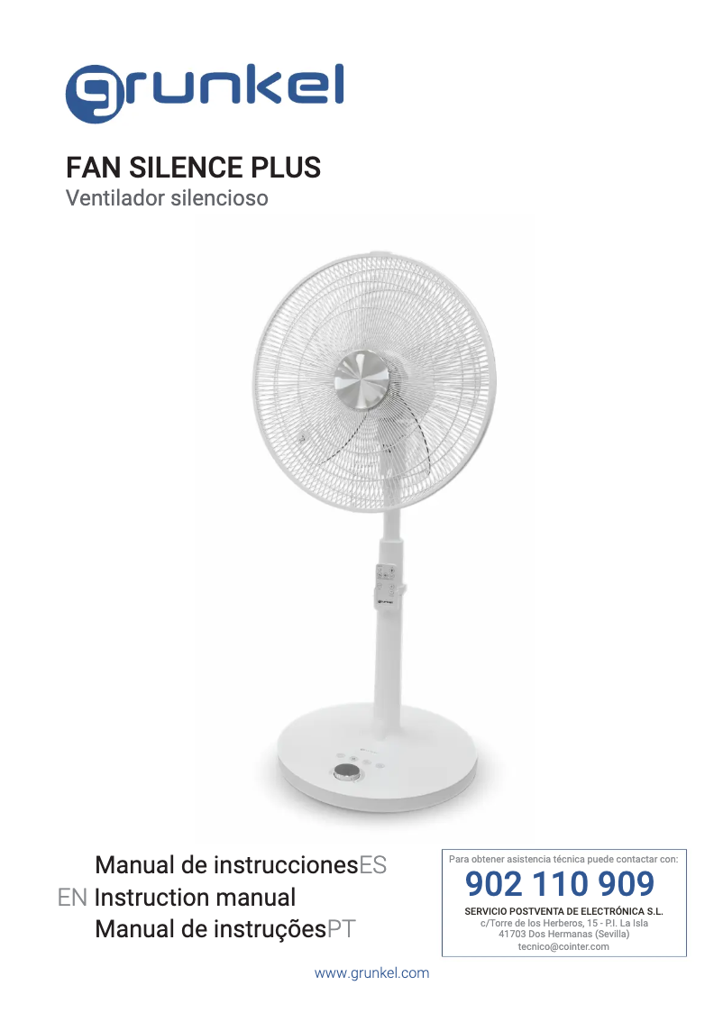 Page n°1 - Manuel utilisateur Grunkel FAN Silence Plus