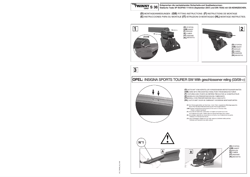 Image de la première page du manuel de l'appareil S 36