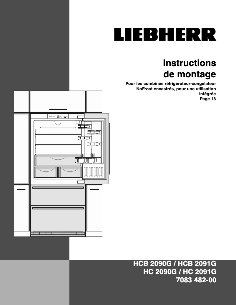Page n°1 - Guide d'installation Liebherr ECN 8871