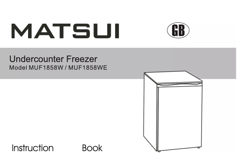 Page 1 de la notice Manuel utilisateur Matsui MUF1858WE