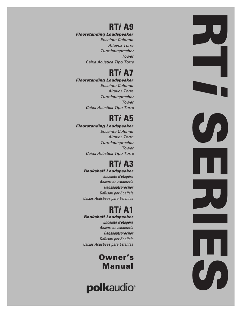 Imagen de la primera página del manual del dispositivo RTi A3