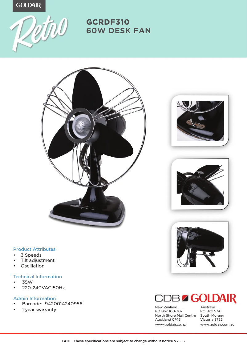 Image de la première page du manuel de l'appareil GCRDF310