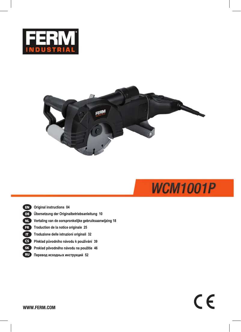 Página 1 del manual Manual de usuario Ferm WCM1001P