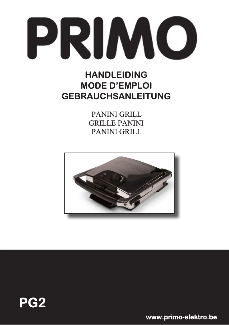 Page 1 de la notice Manuel utilisateur Primo PG2