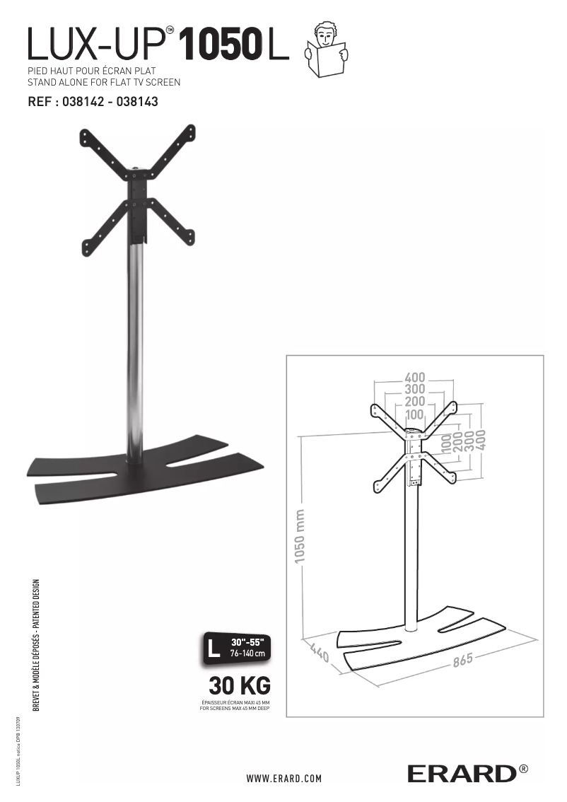 Image de la première page du manuel de l'appareil LUX-UP 1050L