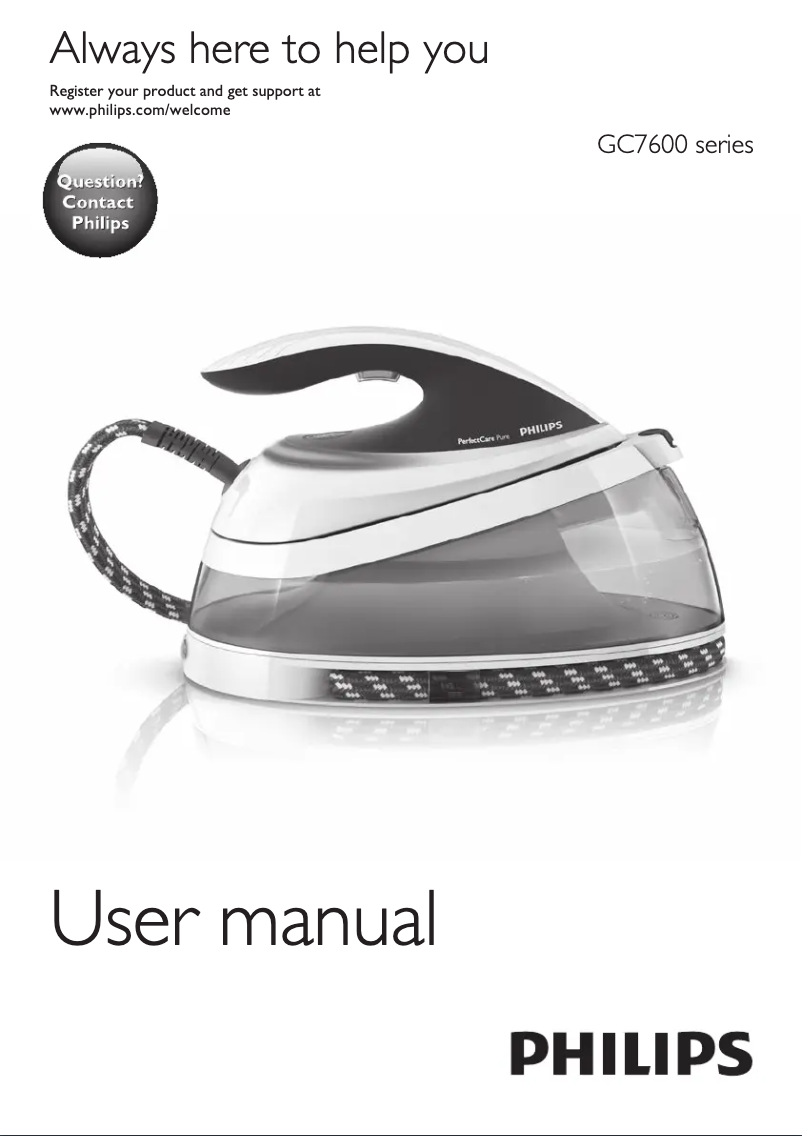 Página 1 del manual Manual de usuario Philips PerfectCare Pure GC002