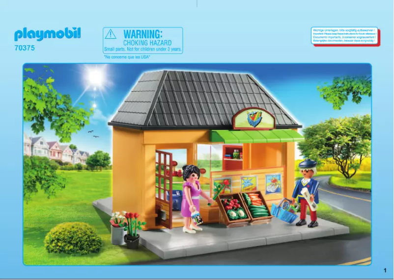 Page n°1 - Manuel utilisateur Playmobil 70375