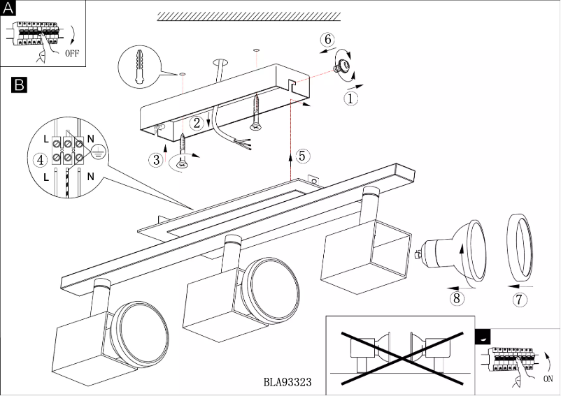 Page 1 de la notice Manuel utilisateur Eglo Zabella