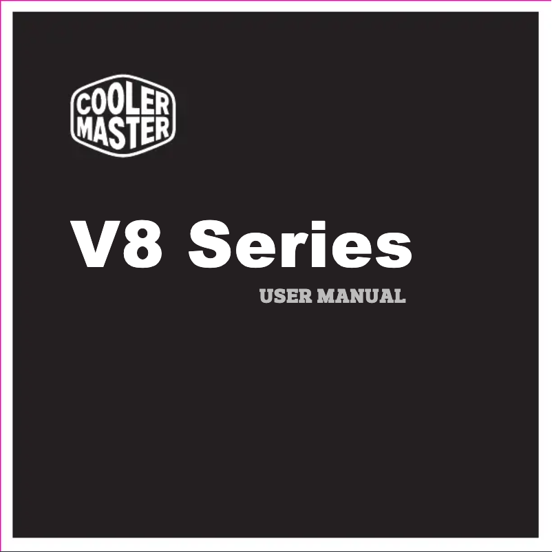 Page 1 de la notice Manuel utilisateur Cooler Master V8 Ver.2