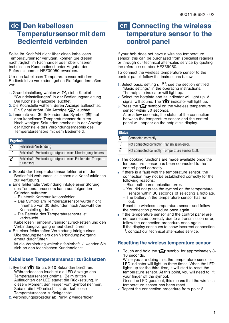 Página 1 del manual Manual de usuario Bosch PXX995KX5E