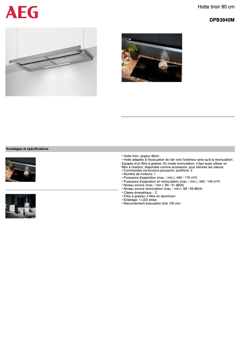Imagen de la primera página del manual del dispositivo DPB3940M