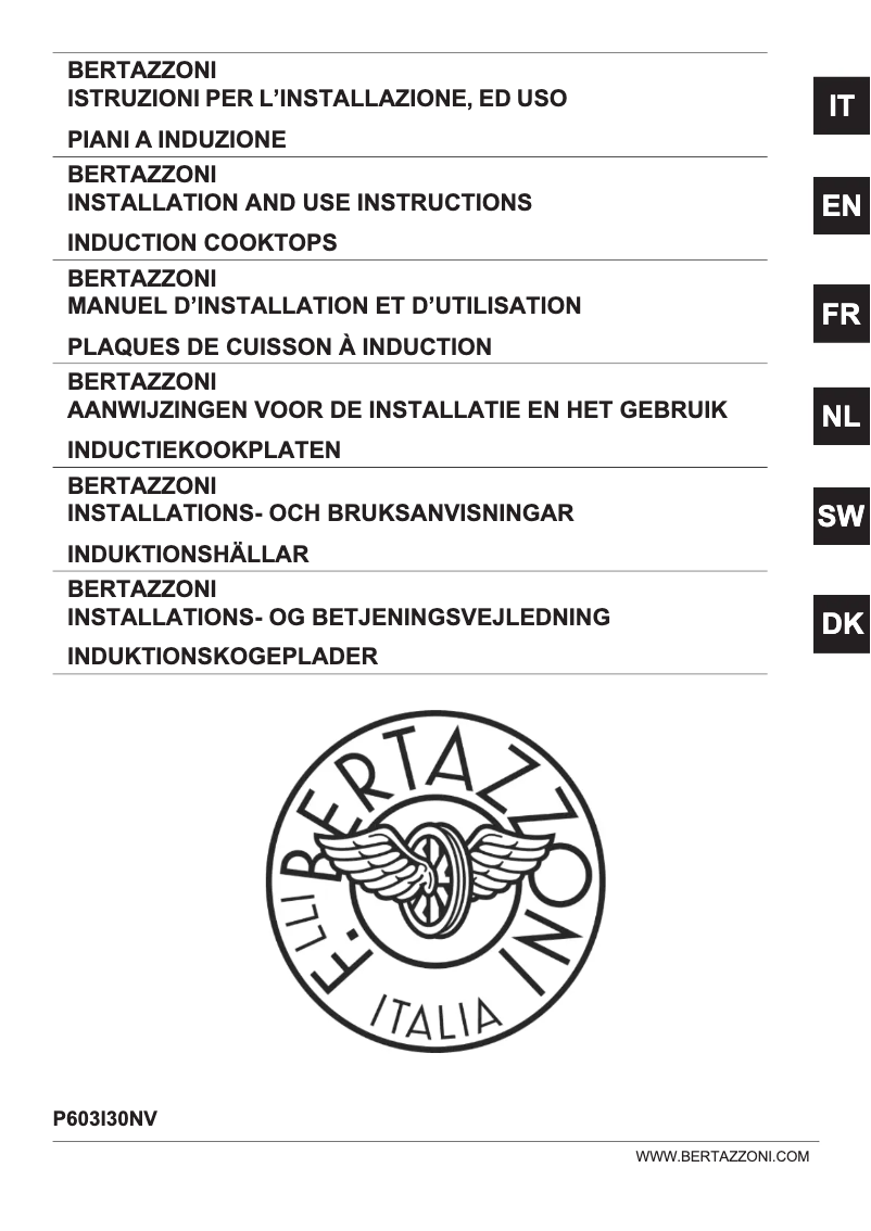 Page 1 de la notice Guide d'installation Bertazzoni P603I30NV