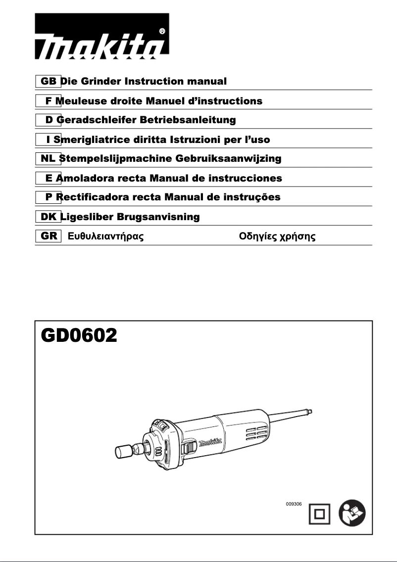 Page n°1 - Manuel utilisateur Makita GD0602