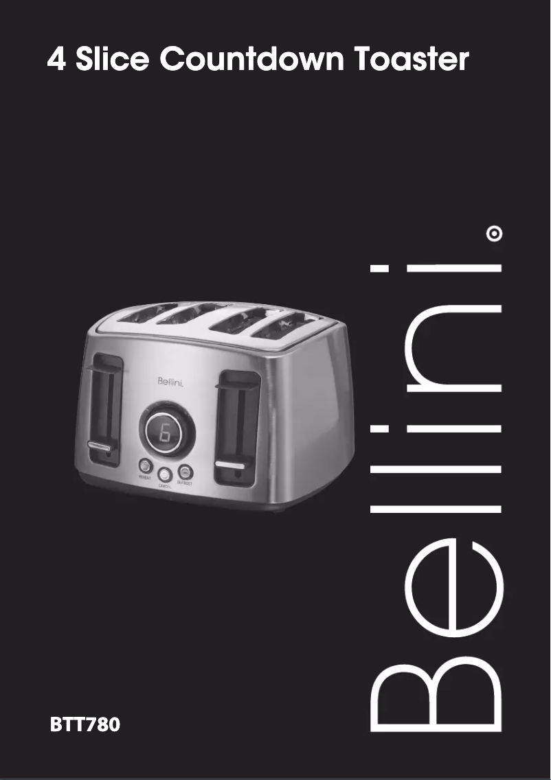 Page 1 de la notice Manuel utilisateur Bellini BTT780