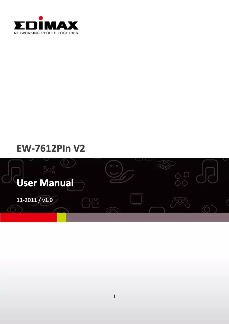 Page n°1 - Manuel utilisateur Edimax EW-7612PIn V2