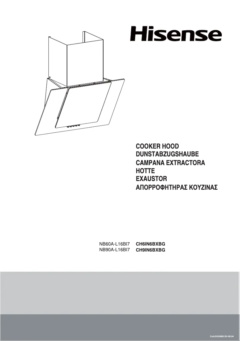 Image de la première page du manuel de l'appareil CH6IN6BXBG