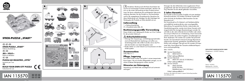 Imagen de la primera página del manual del dispositivo IAN 115570
