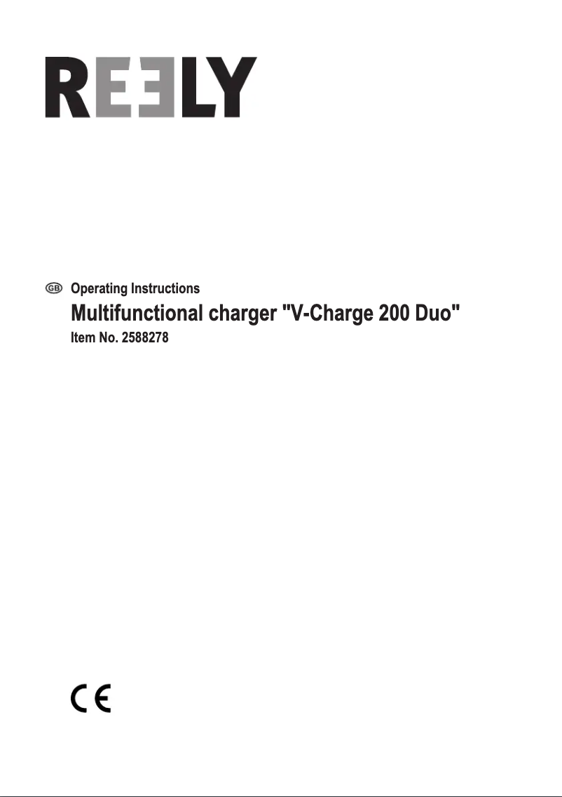 Image de la première page du manuel de l'appareil V-Charge 200 Duo
