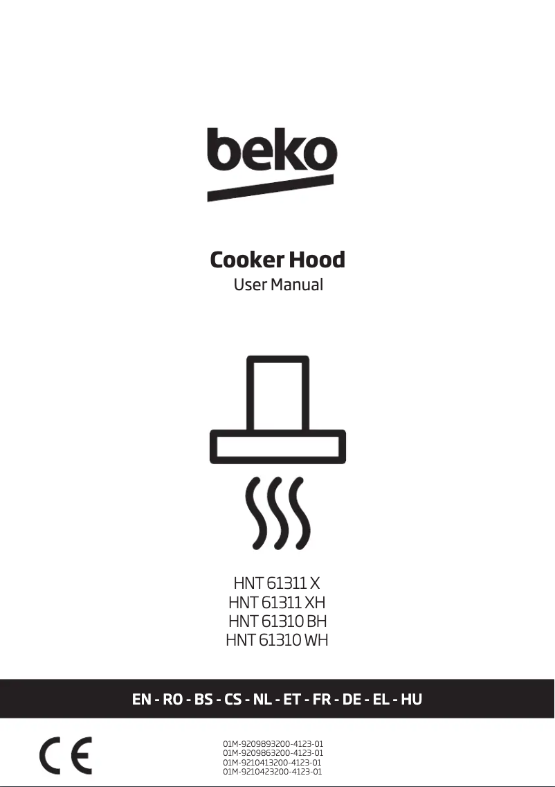 Page 1 de la notice Manuel utilisateur Beko HNT61311XH