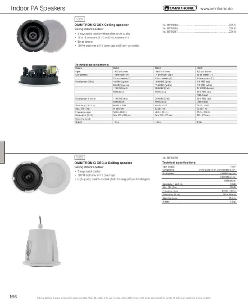 Image de la première page du manuel de l'appareil CSX-6