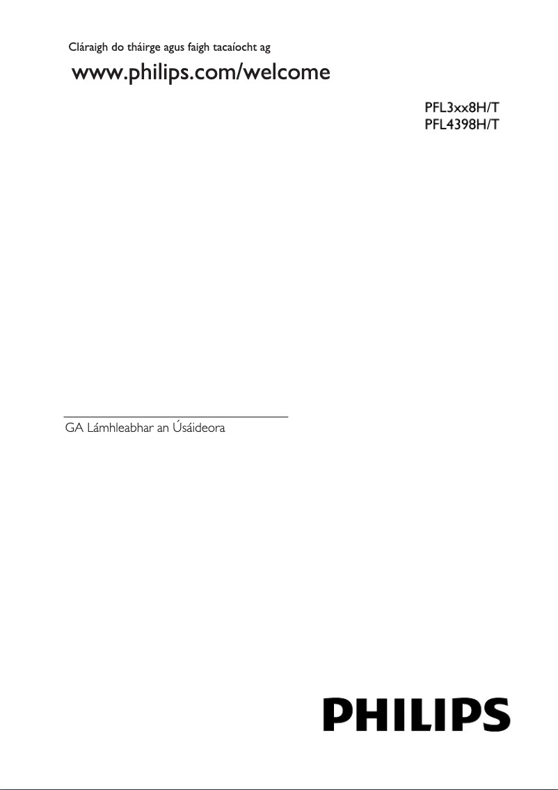 Page n°1 - Manuel utilisateur Philips 40PFL3148H