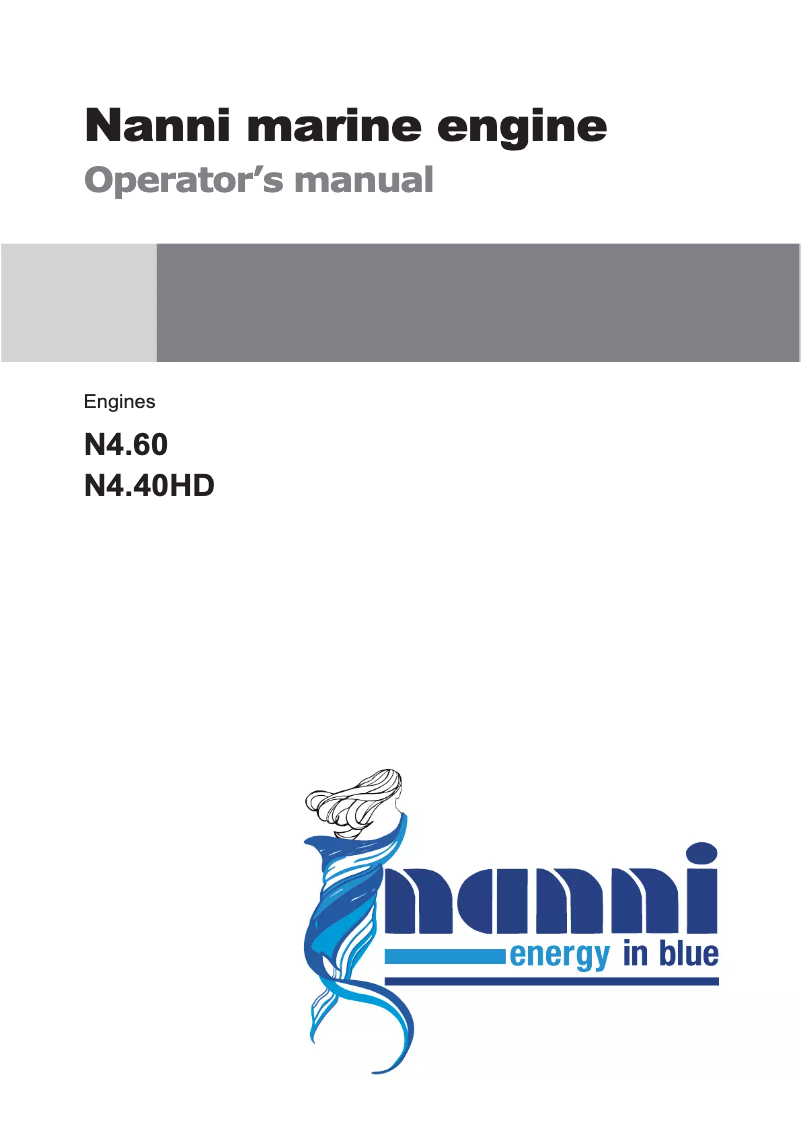 Page 1 de la notice Manuel utilisateur Nanni N4.40HD