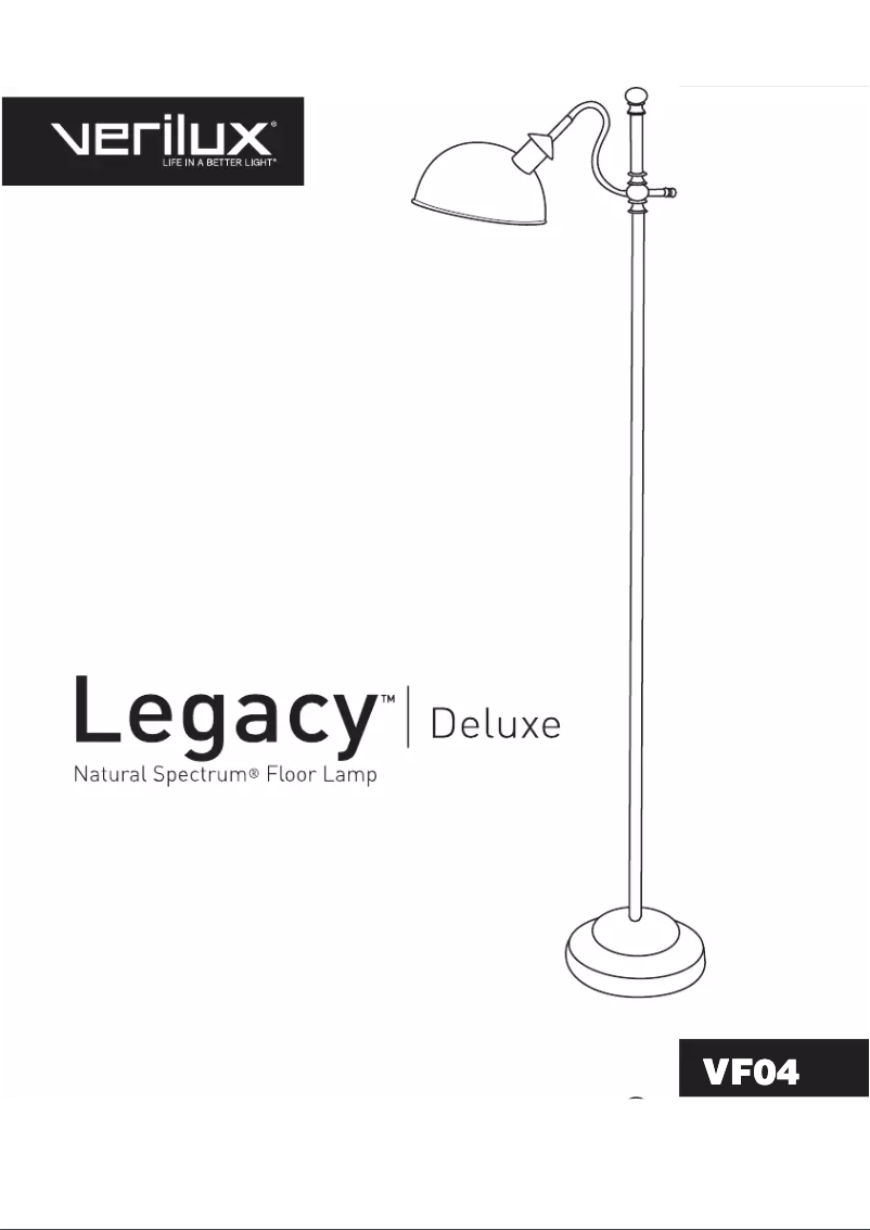 Page 1 de la notice Manuel utilisateur Verilux VF04
