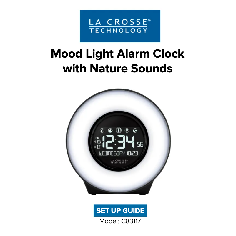 Page n°1 - Manuel utilisateur La Crosse Technology C83117