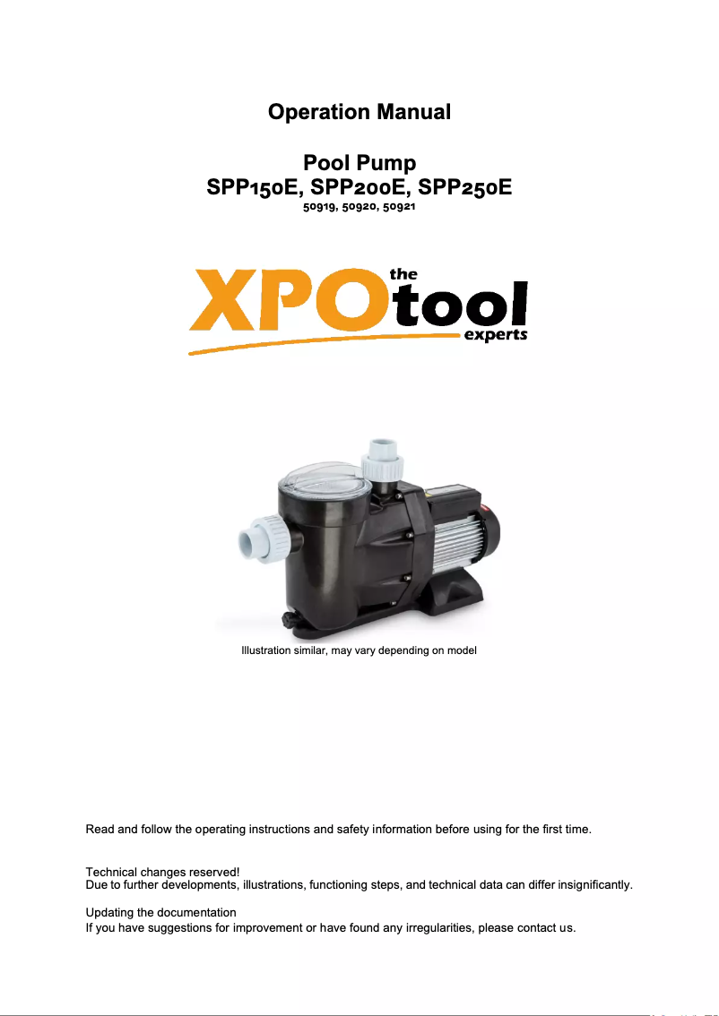 Image de la première page du manuel de l'appareil 50919