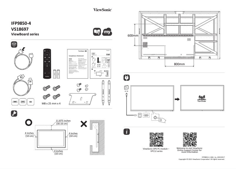 Imagen de la primera página del manual del dispositivo IFP9850-4