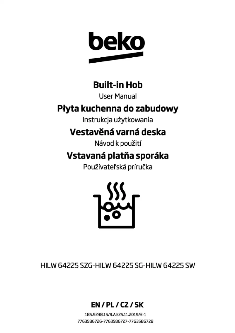 Image de la première page du manuel de l'appareil HILW 64225 SG