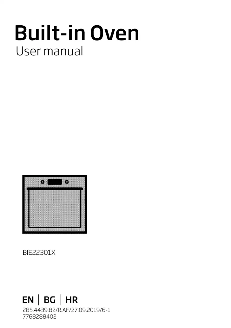 Page 1 de la notice Manuel utilisateur Beko BIE 22301 X