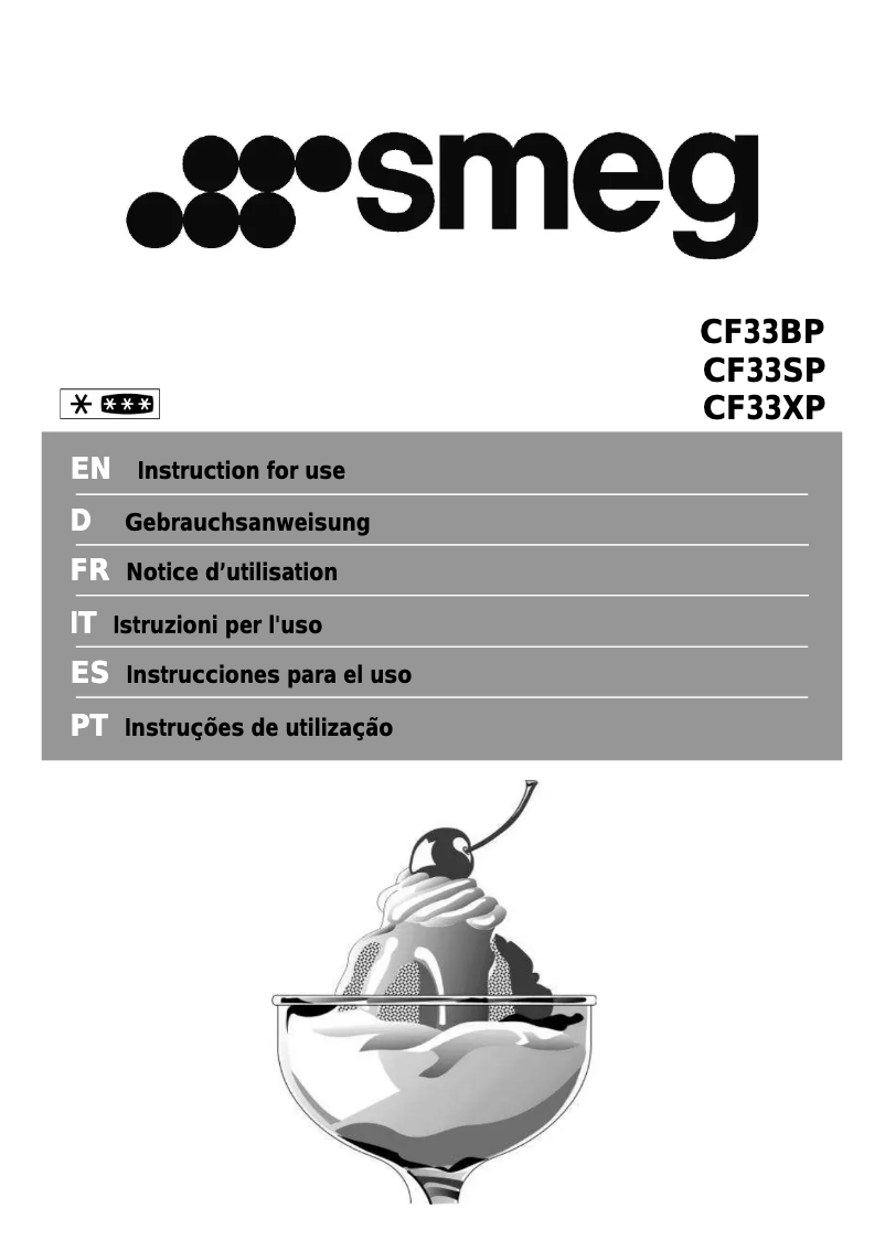 Page 1 de la notice Mode d'emploi Smeg CF33BP